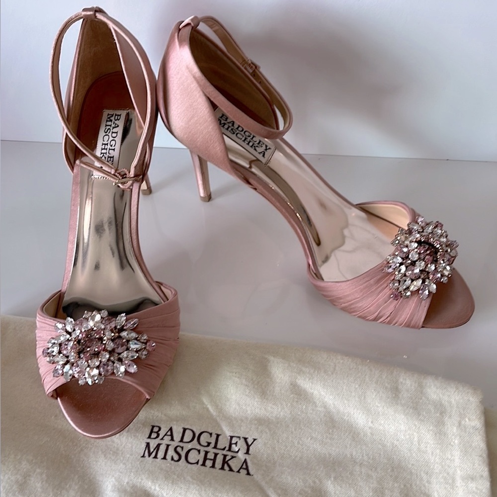 Badgley Mischka Sabrina Open Toe Pump- Size 8